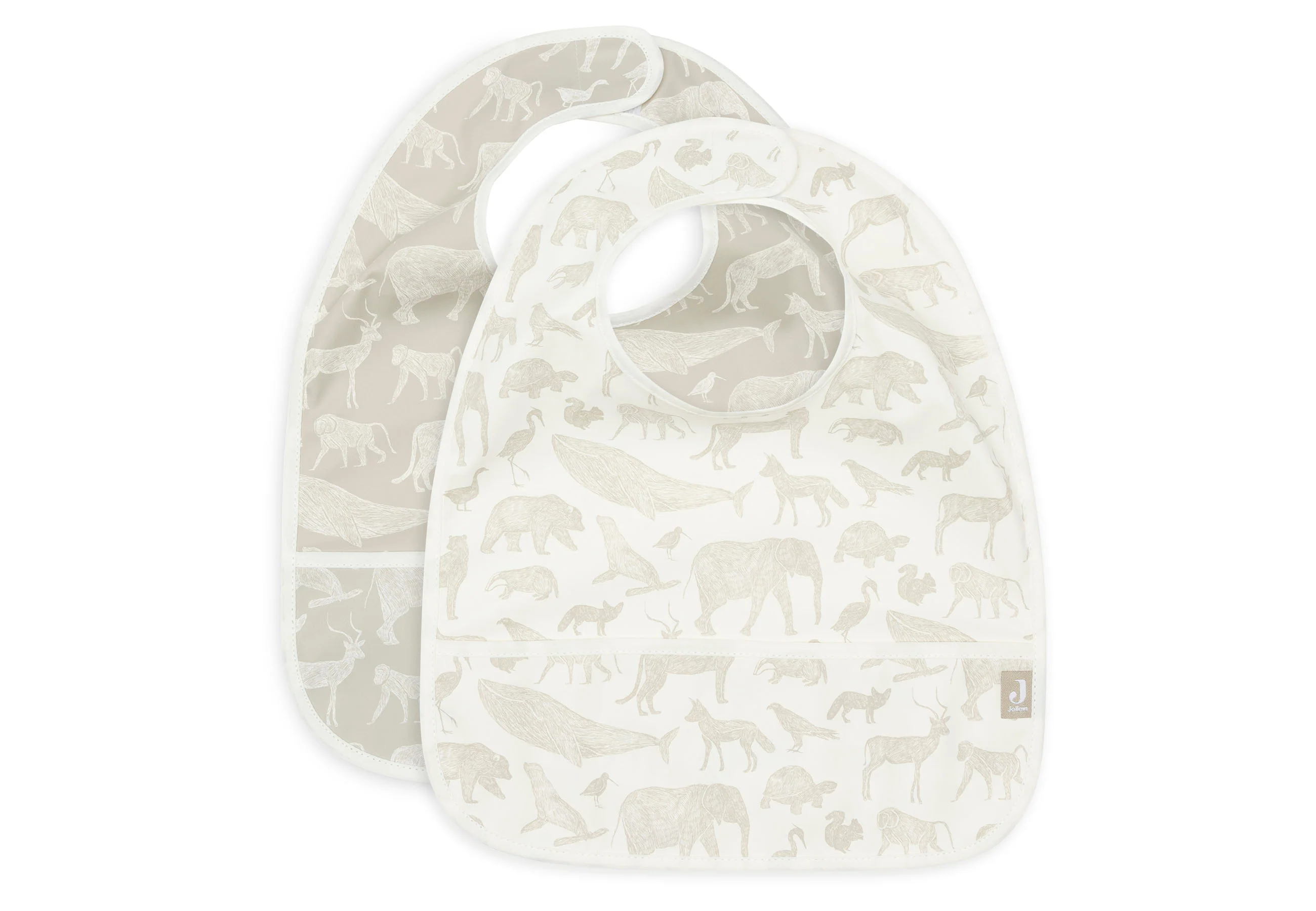 Bavoir Imperméable - Animals - 2 Unités