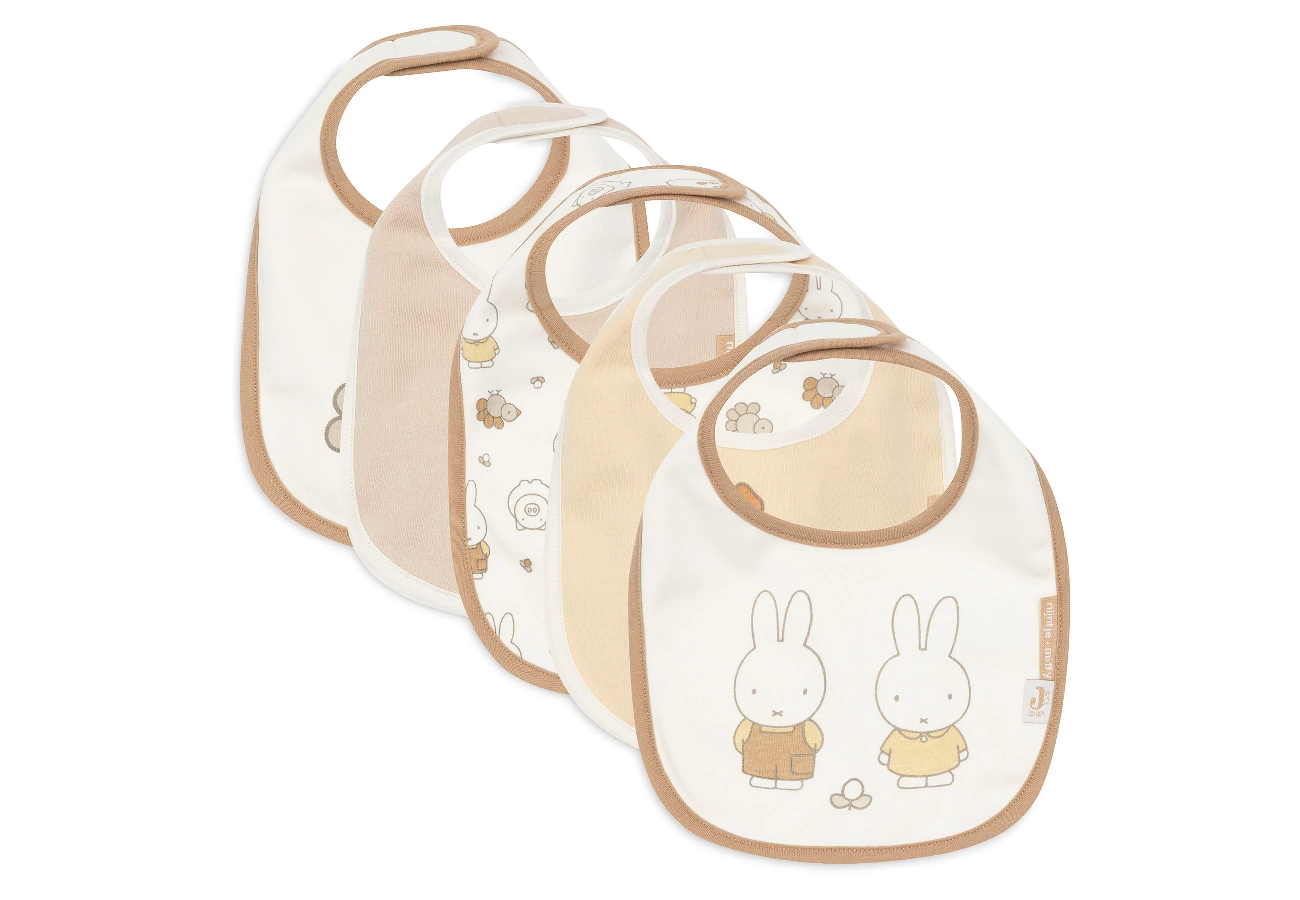 Bavoir Jersey Imperméable - Miffy Family Farm - 5 Unités