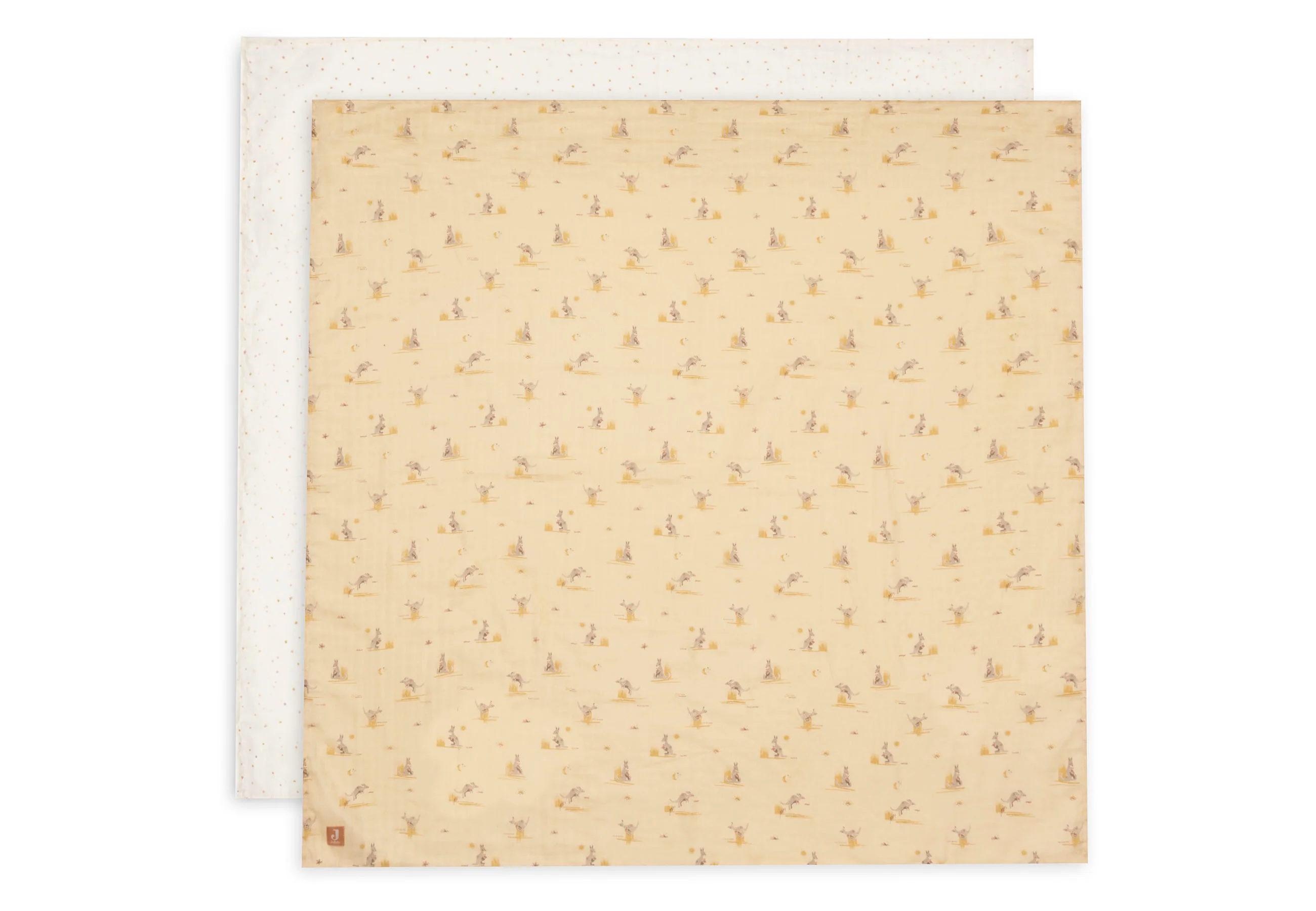 Lange Gaze de Coton 115x115cm - Kangaroots - 2 Unités
