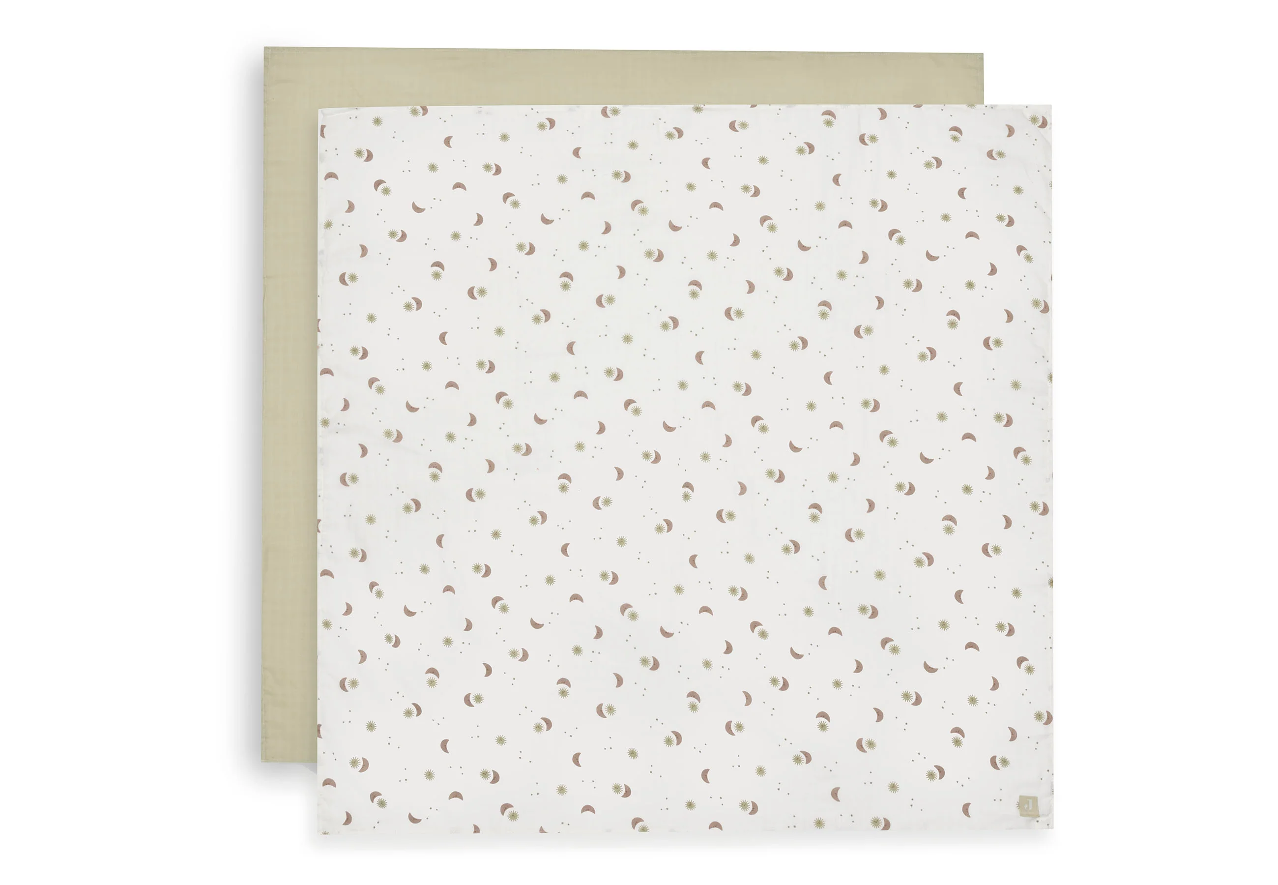 Lange gaze de Coton Large 115x115cm - Over the Moon - 2 Unités