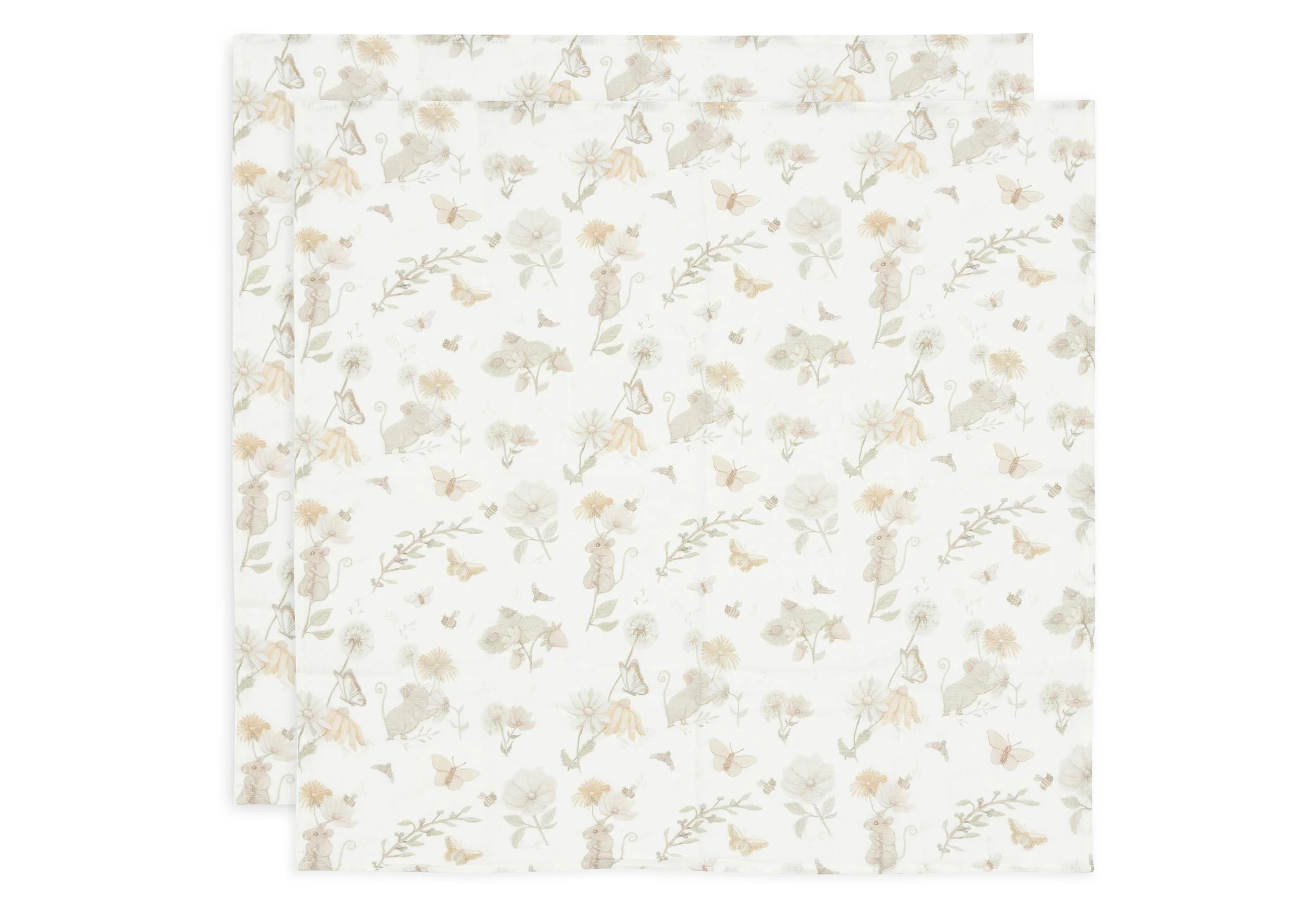 Lange gaze de coton small 70x70cm - Dreamy Mouse - 2 Unités