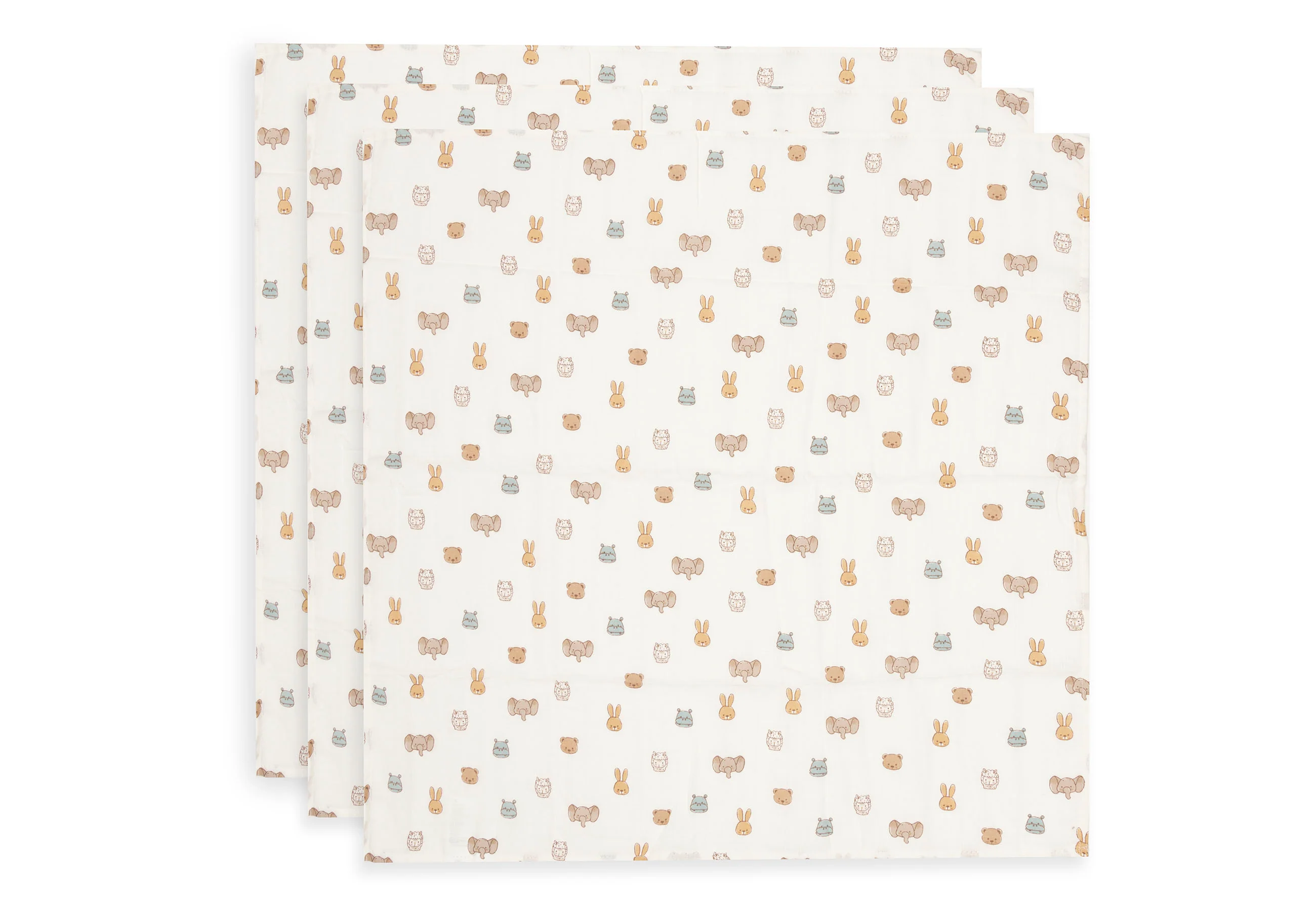 Lange gaze de Coton Small 70x70cm - Jollies - 3 Unités