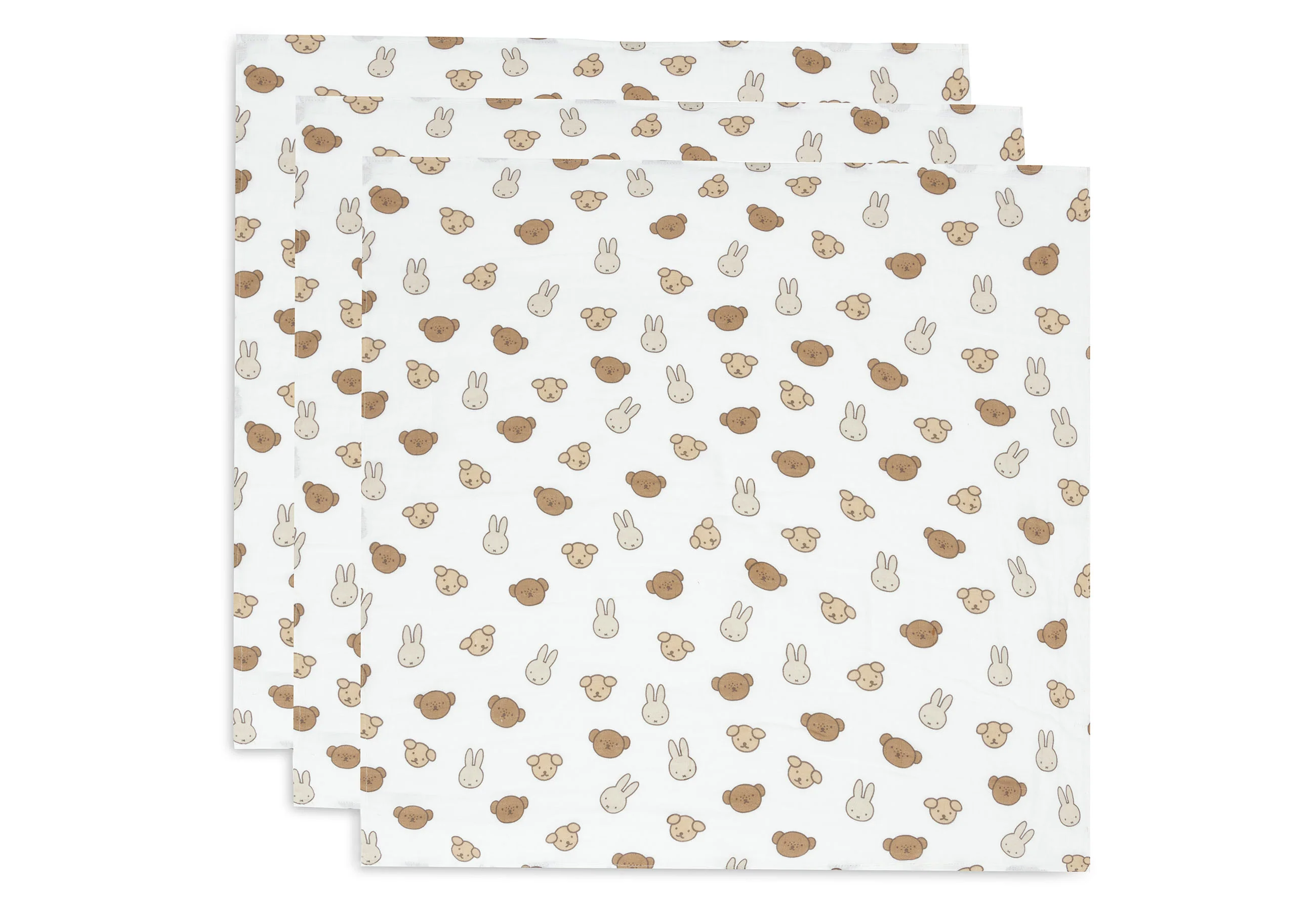 Lange gaze de coton small 70x70cm - Miffy - 3 Unités - Image 2