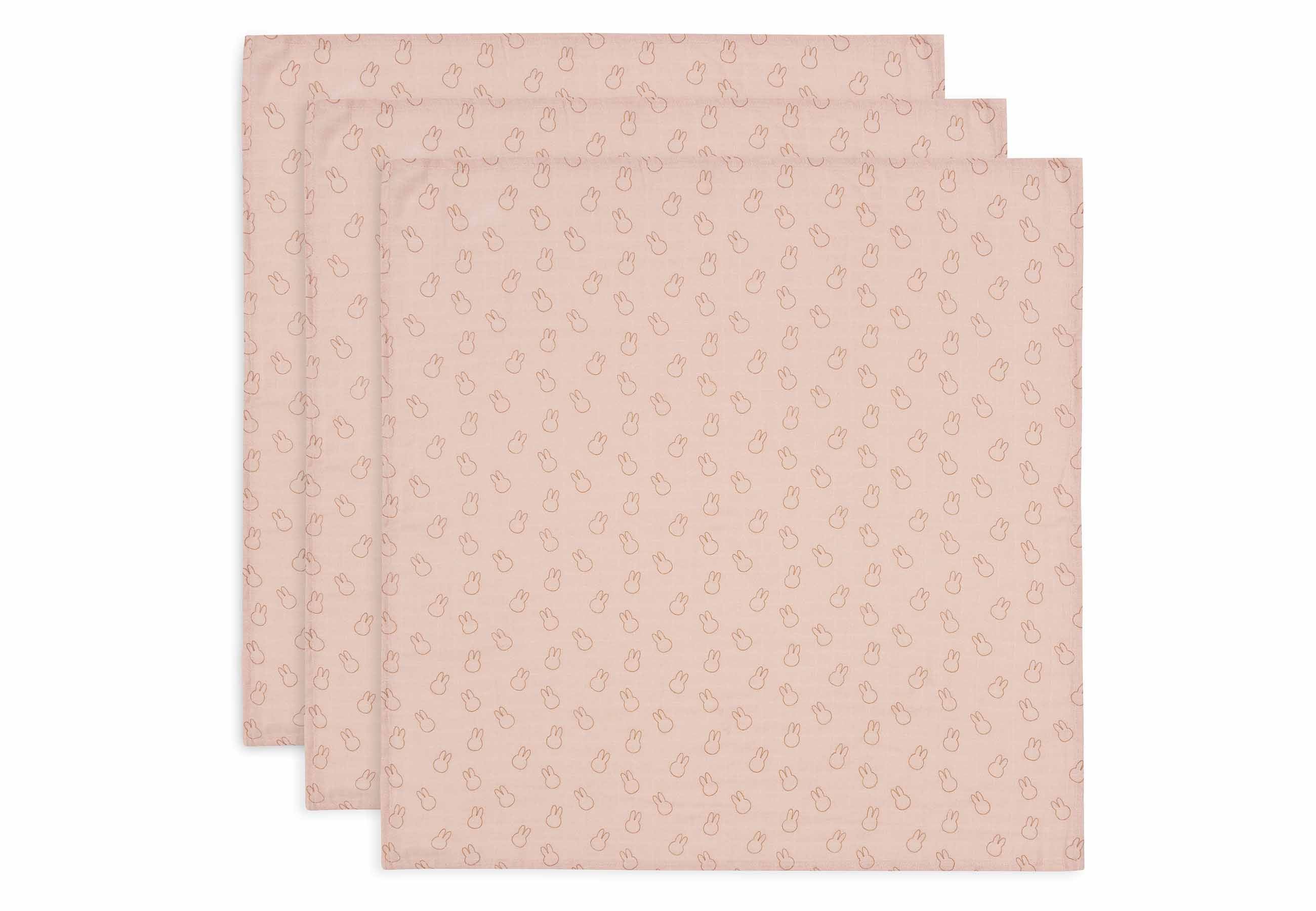 Lange gaze de coton small 70x70cm - Miffy Silhouettes - 3 Unités