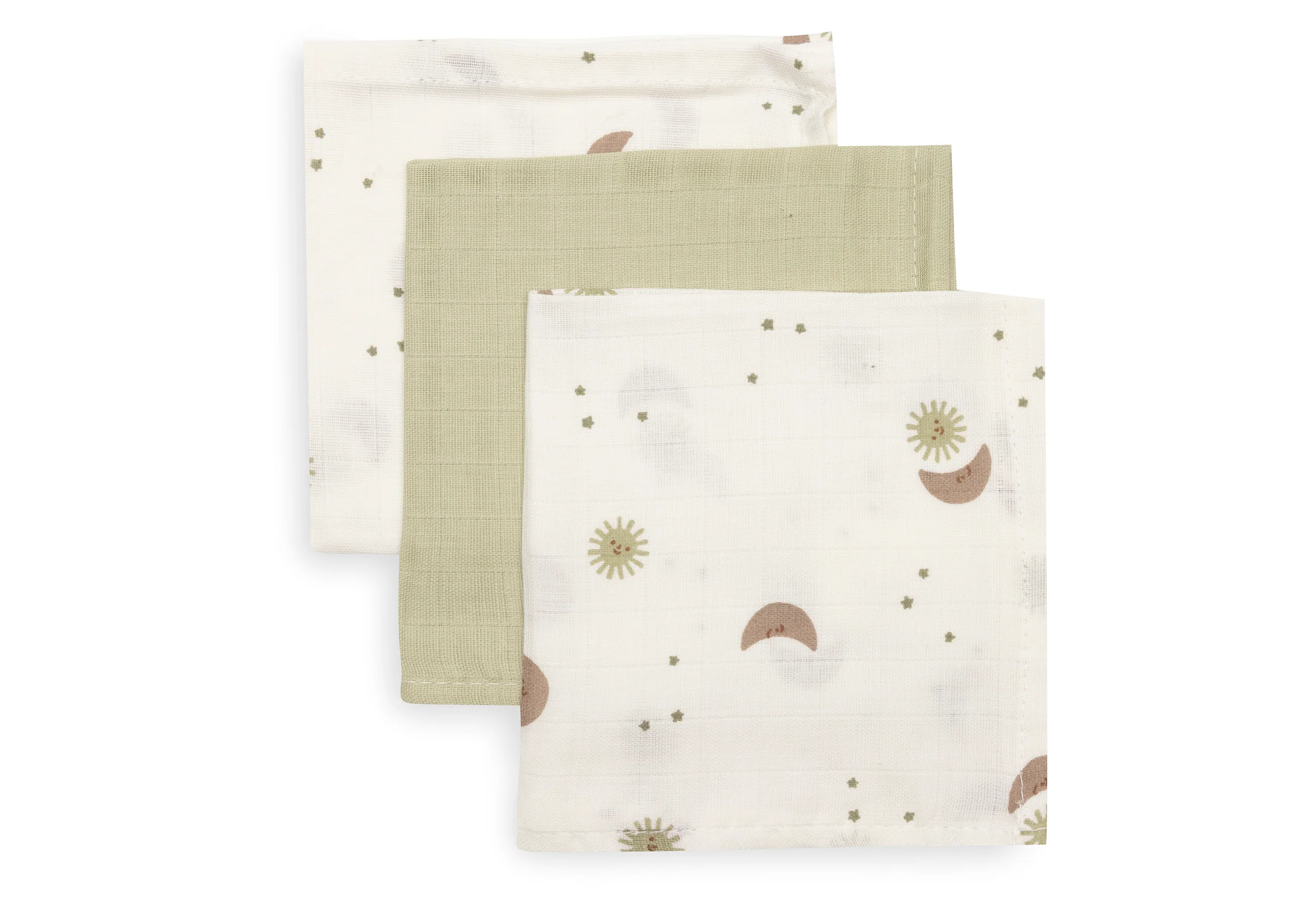 Serviette gaze de Coton 31x31cm - Over the Moon - 3 Unités