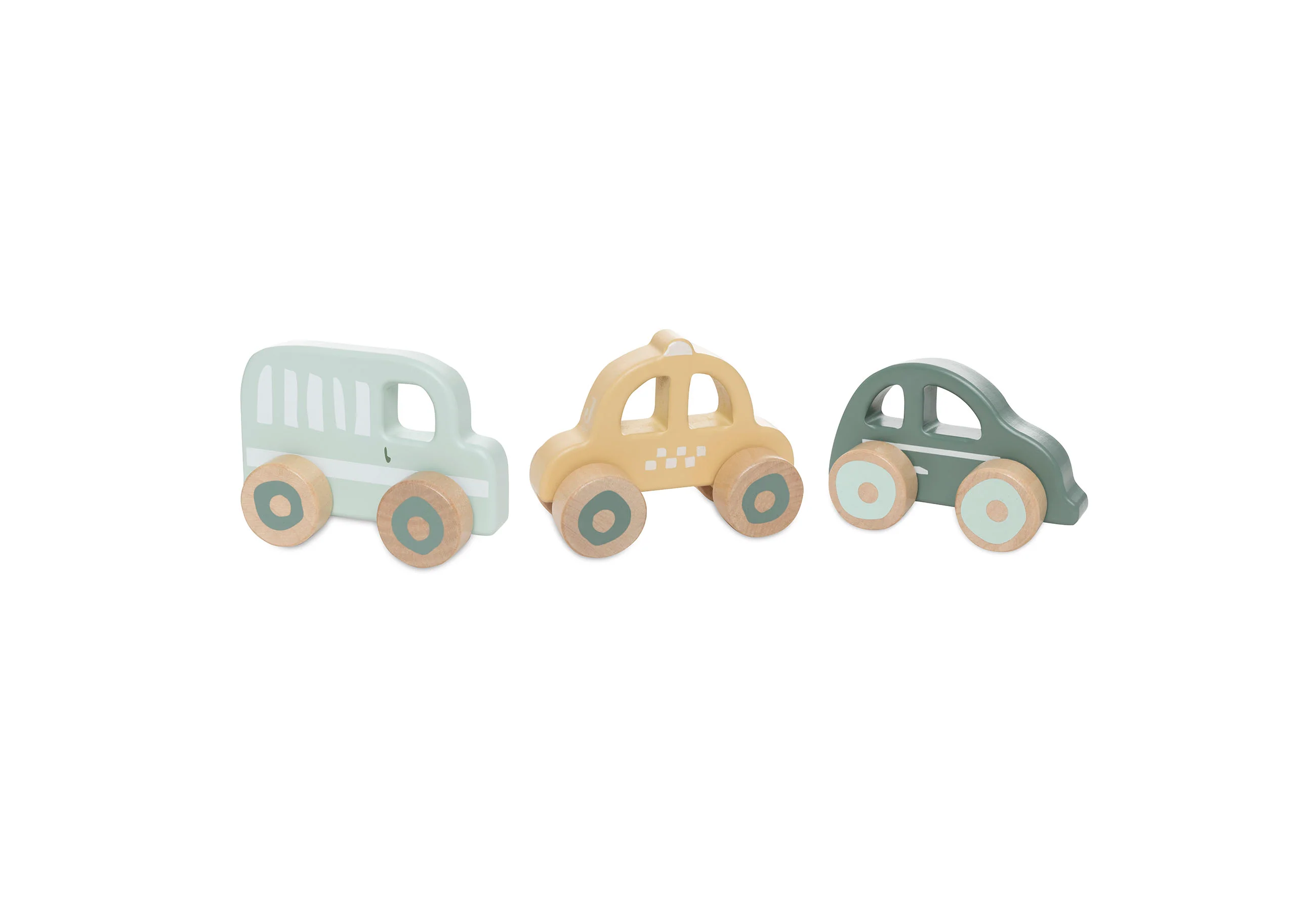 Voitures en Bois - On The Go - 3 Unités